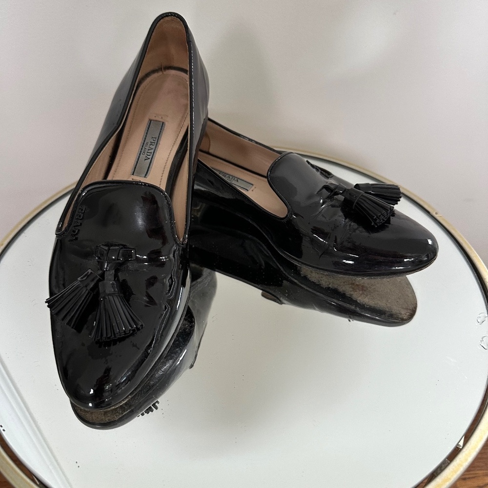 Prada Tassle Loafers